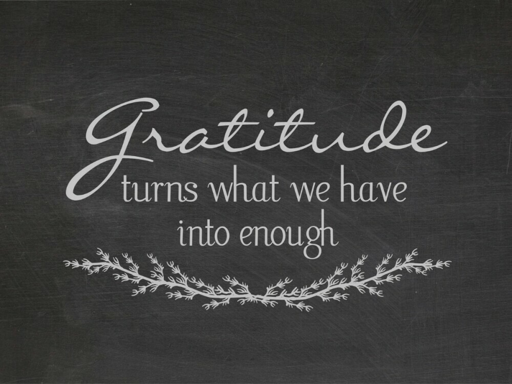 About gratitude 